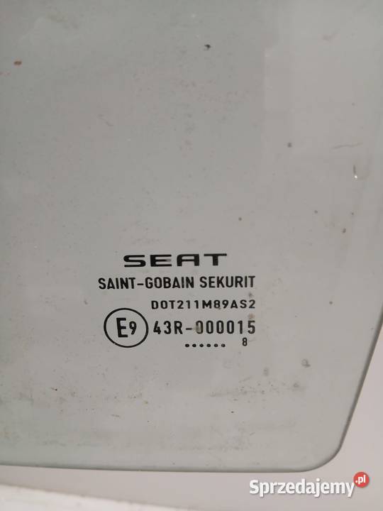 Szyba Drzwi Lewa Tylna Seat AlteaSeat Toledo 04 osobowe Bralin