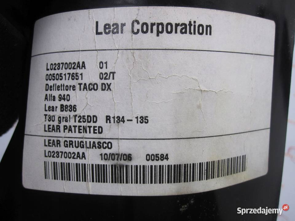 GIULIETTA 10r poduszka powietrzna 0050517651 Kielce