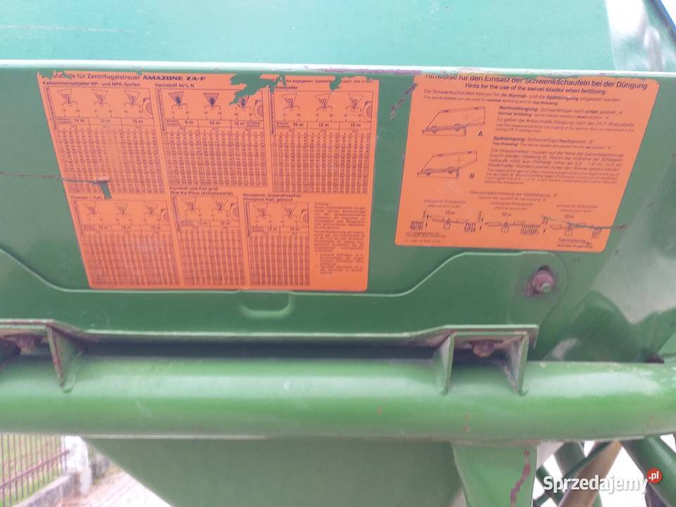 Rosiewacz nawozów Amazone nieuszkodzony Kraczkowa