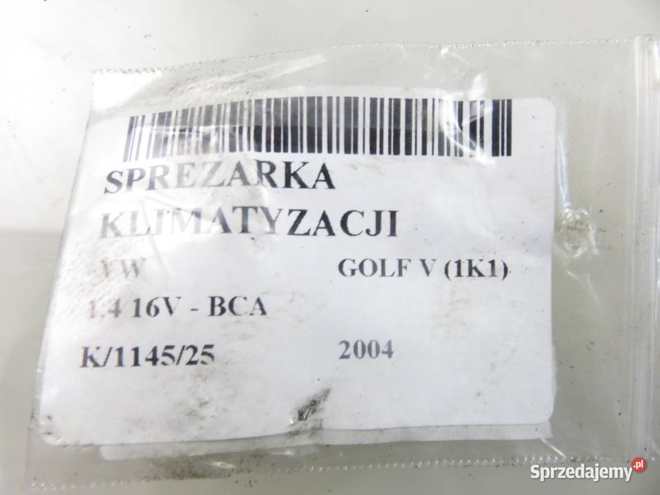 KOMPRESOR KLIMATYZACJI VW GOLF V 14 BCA Kompresory klimatyzacji Klimatyzacja