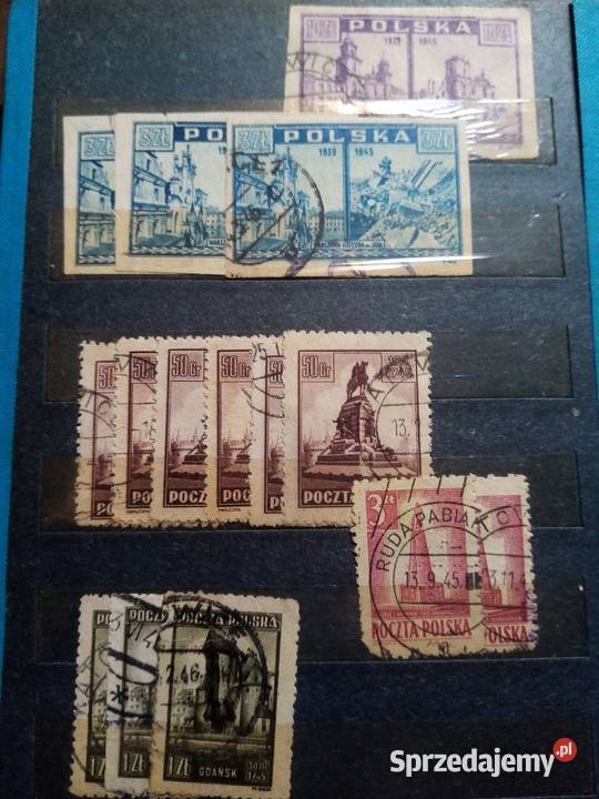 Znaczki Polskie II RP zabór pruski w Markach Tarnowskie Góry