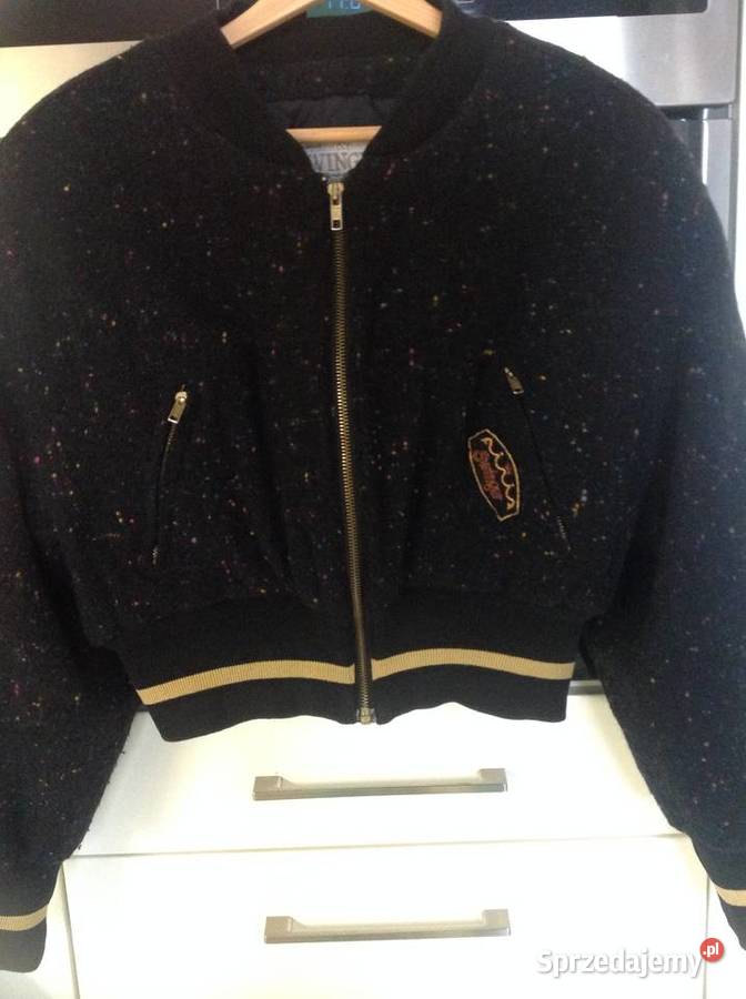 Bomberka Kurtka Damska SWINGER M Made in Italy czarny Moda i Styl Nowa Sól