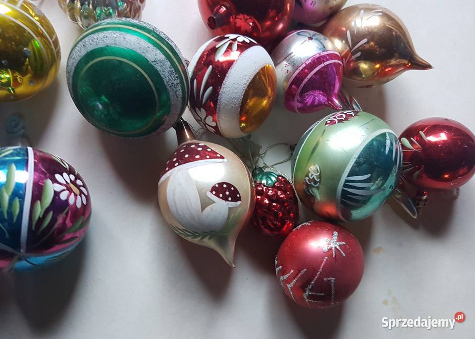 Bombki PRL zestaw Krosno