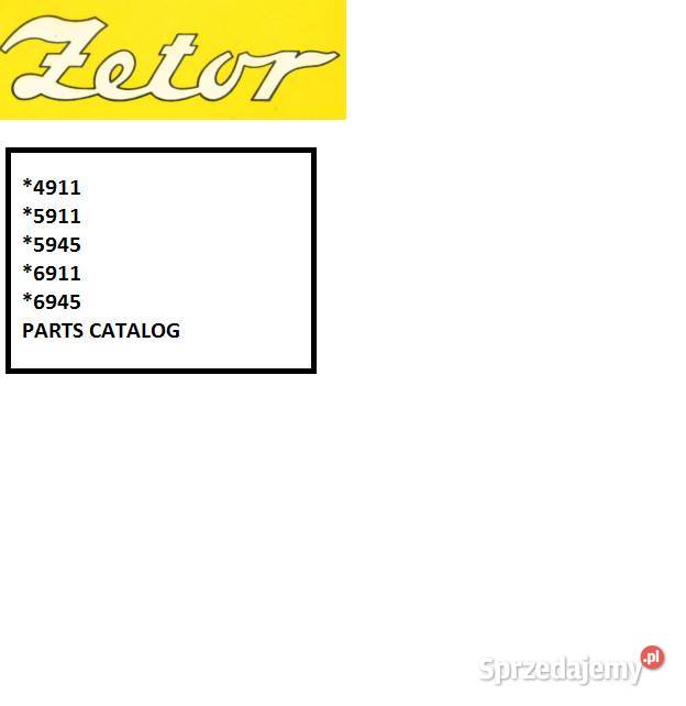 Zetor 4911 5911 5945 6911 6945 katalog części Kielce
