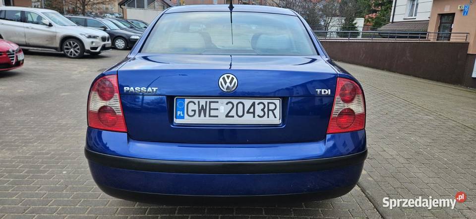 VW Passat Fl 2002r 19 TDI stan techniczny gniazdo USB warmińsko-mazurskie Elbląg sprzedam