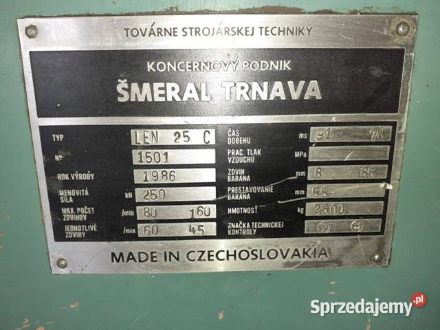 PRASA MIMOSRIDOWA LEN 25C RP 1986 SERWISIE DO Produkcja Pleszew sprzedam