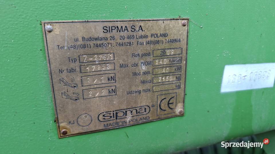 Prasa Sipma nieuszkodzony lubelskie Radzyń Podlaski