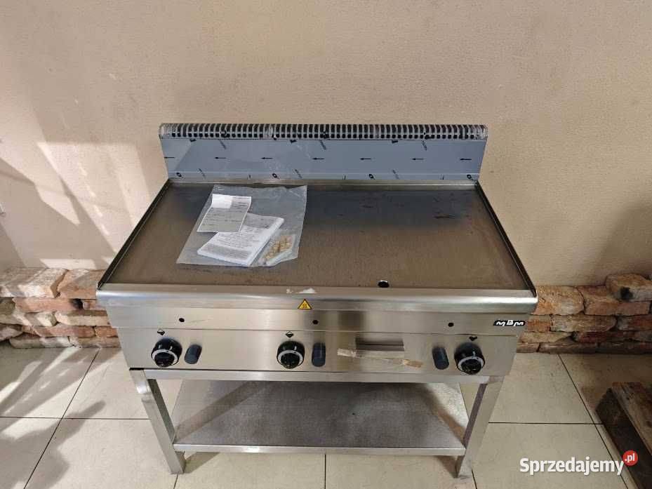 Grill gazowy MBM 100 płyta gładka chromowana Góra
