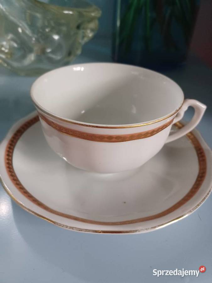 Stara filiżanka Ćmielów ze złoceniem Antyki, Sztuka, Kolekcje Łódź