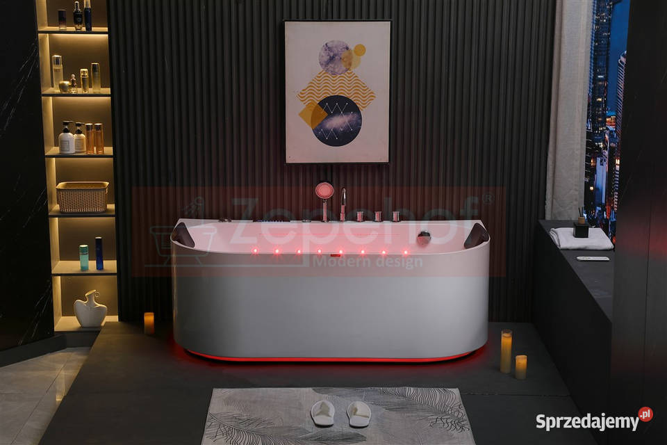 Wanna z hydromasażem EBX802 prostokątna Grabówka sprzedam