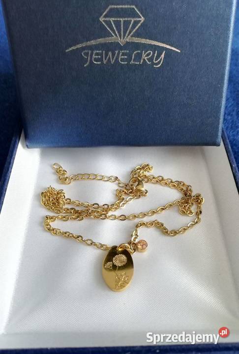 Elegancki wisiorek z grawerowanym kwiatkiem na Lublin