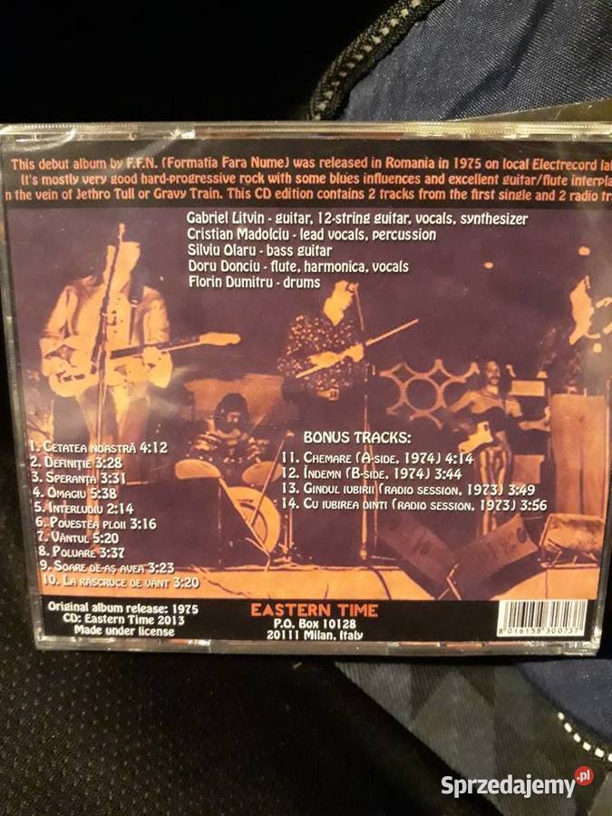 Archiwum rumuńskiego Progresiv Rocka FFN Zece CD podkarpackie