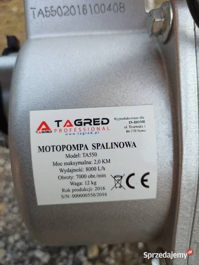Motopompa pompa spalinowa do wody 1 cal 2 mazowieckie