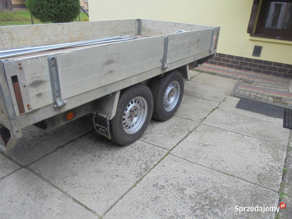 przyczepa samochodowa burtowa dmc 2700 wywrotka Sonina