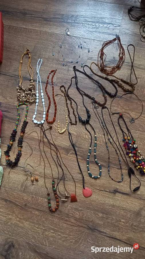 Korale naszyjniki prl vintage śląskie Tychy