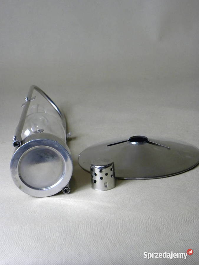 Metalowa stołowa lampa naftowa z metalowym Antyki Legnica sprzedam