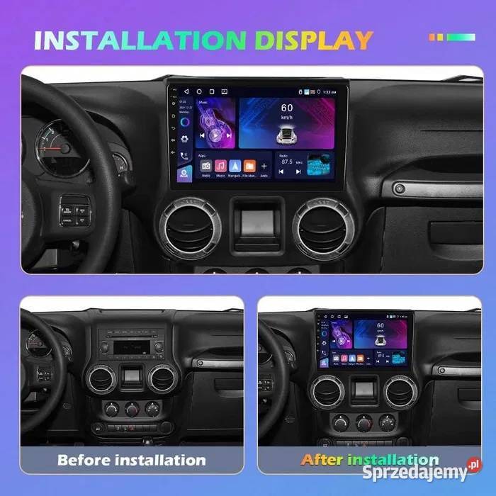 Radio Android 13 Jeep Wrangler gps wifi Ożarowice