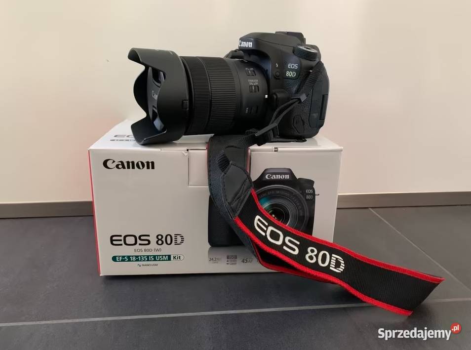 Canon EOS 80D z 4 obiektywami idealny zestaw Aparaty Urządków