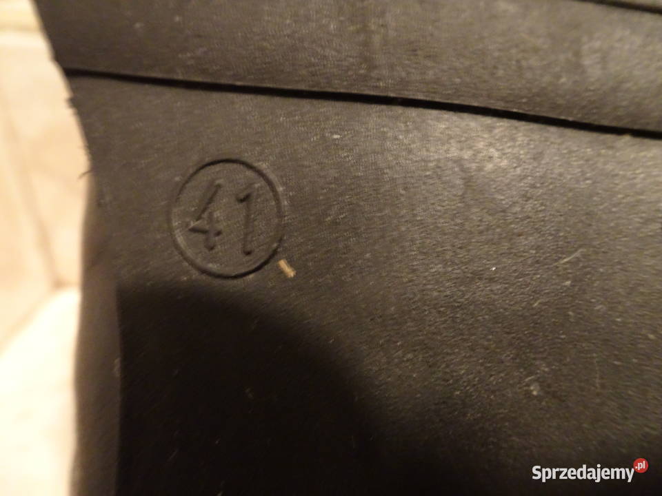 Czarne botki skórzane rozmiar 41 skóra