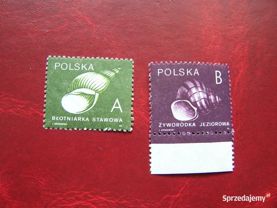 Polska 1990 MNH Mi 327374 Fauna Ślimaki Muszle Filatelistyka
