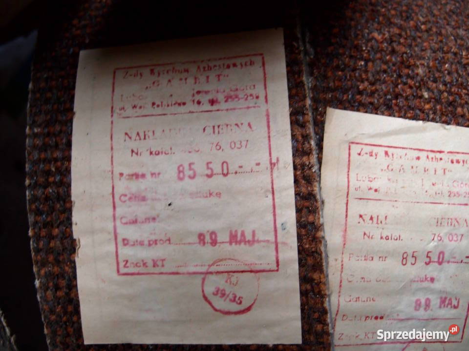 okładzina hamulcowa 180x192x20 FOMAR produkcja ciężarowe Łódź sprzedam