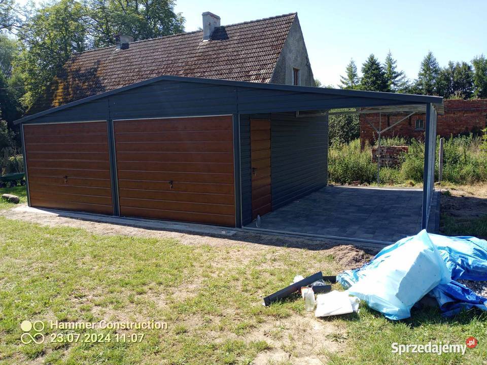 Garaż blaszany wiata Wzmocniony PROFILAMI lubelskie Lublin sprzedam