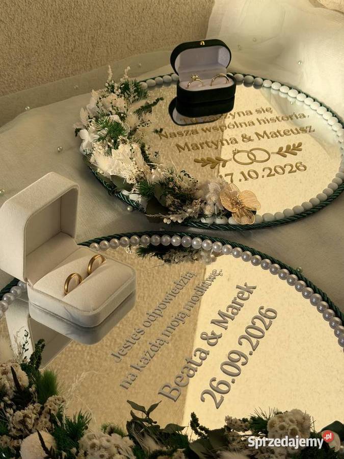 Podstawka pod obrączki ślubne prezent ślubny Atrakcje i pokazy Kraków