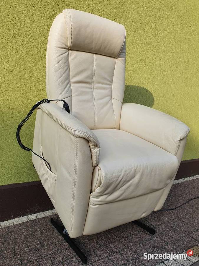 Fotel Elektryczny Rozkładany Funkcja Pionizacji 108cm Szymanowice