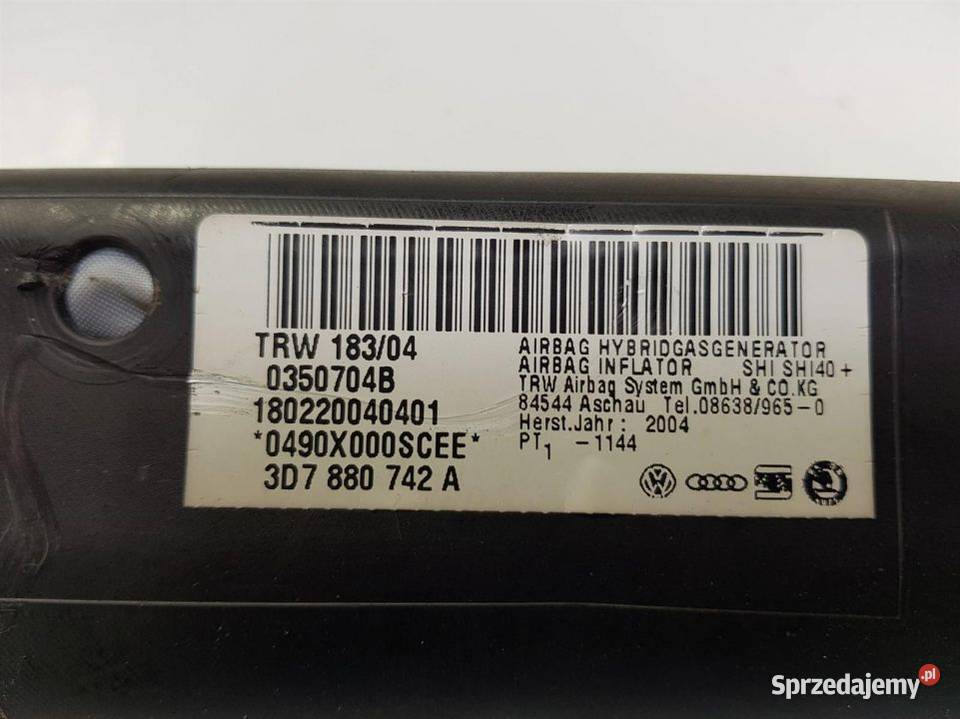 KURTYNA PRAWA 3D7880742A VOLKSWAGEN PHAETON osobowe Lipno