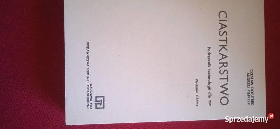 Podręcznik Ciastkarstwo Świdnica