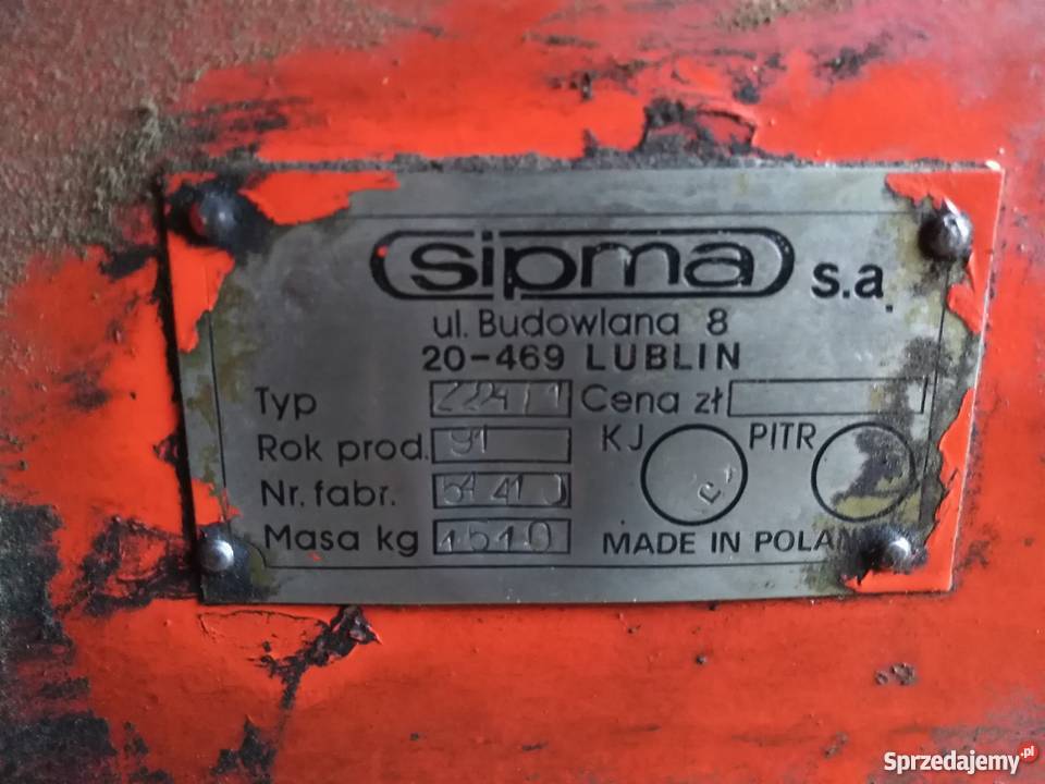 Prasa Presa Sipma Z2241 pierwszy wł Kościan