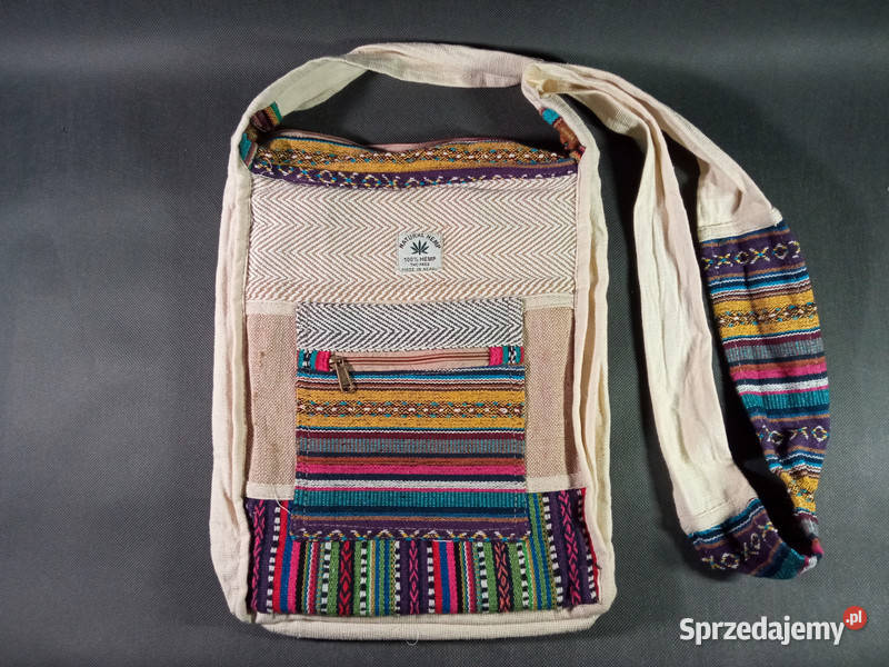 Ekologiczna torba na ramię z konopi Nepal Na ramię  Kudowa-Zdrój