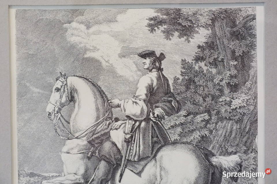 Johann Elias Ridinger Zestaw 2 miedziorytów 1734 Malarstwo Lubin