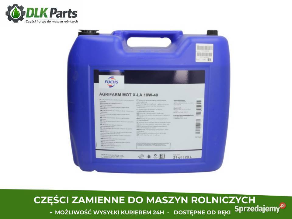 Olej silnikowy Fuchs Agrifarm Mot XLA 10W40 20L dolnośląskie Wichrów