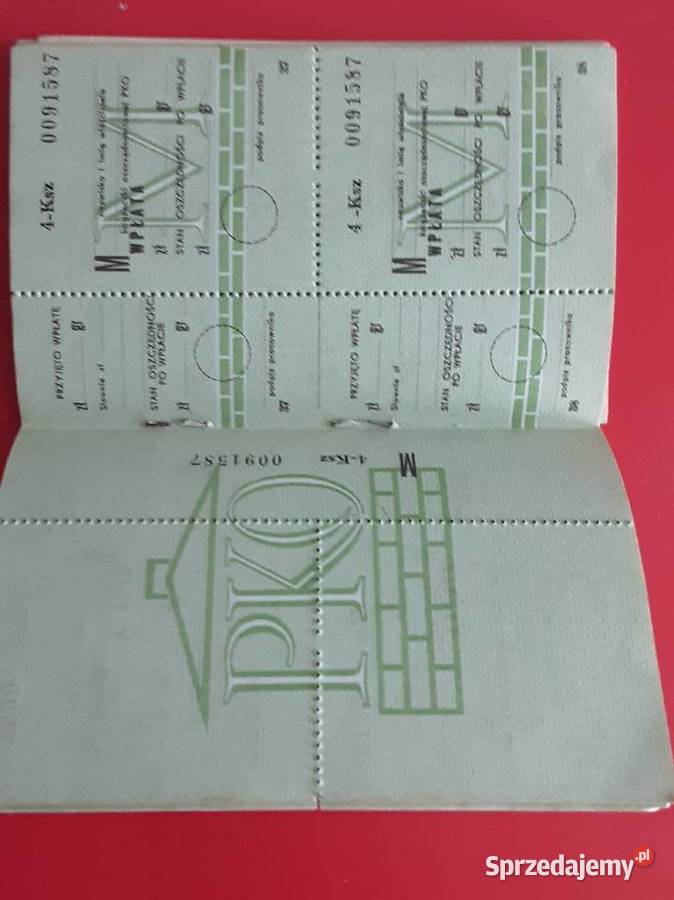 KSIĄŻECZKA MIESZKANIOWA PKO 1977 Szczecinek sprzedam