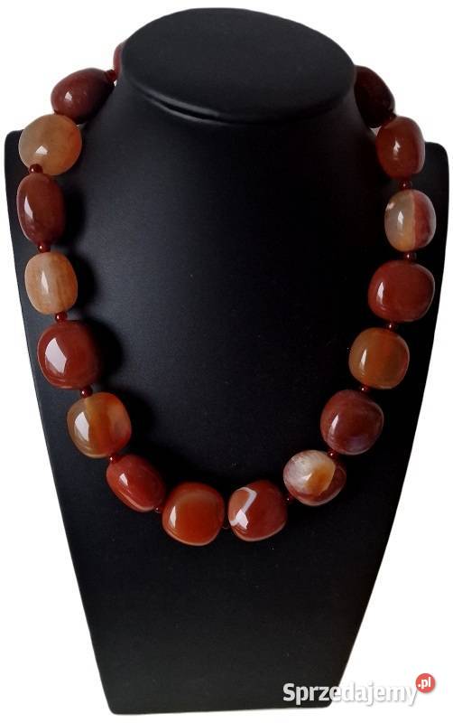 KARNEOL NATURALNY KARNELIAN NASZYJNIK SIŁA