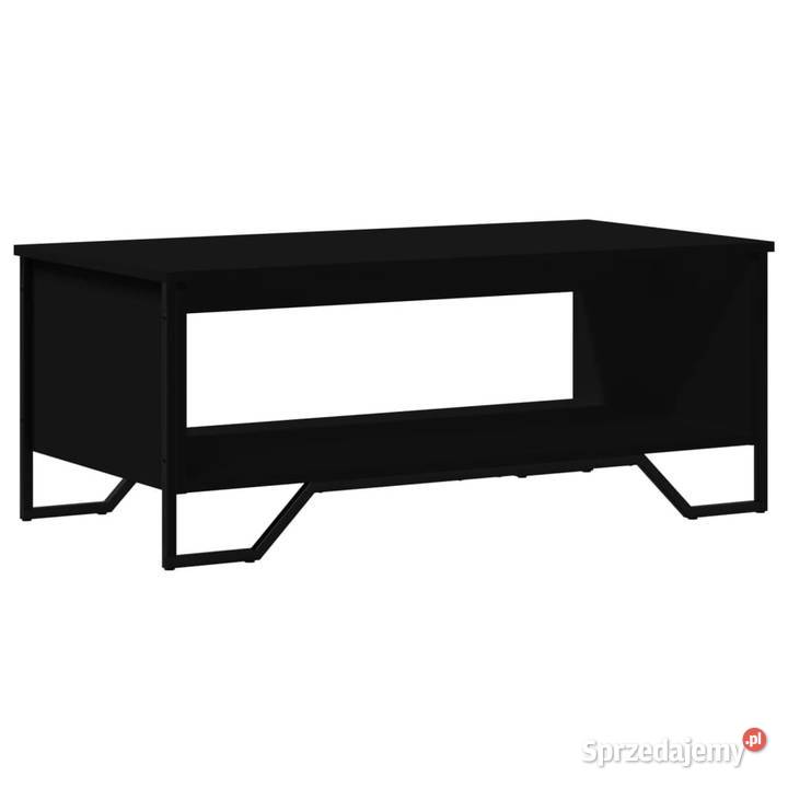 Stolik kawowy czarny 100x51x40 materiał Warszawa