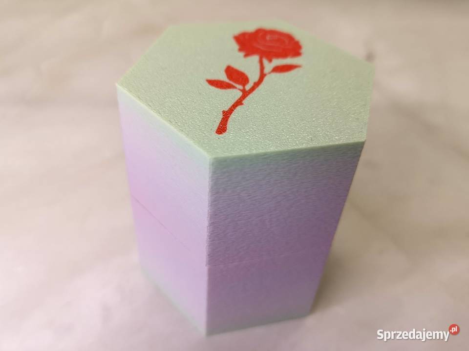 Pudełko zapachowe z różą 3D elegancki pojemnik Pozostałe świętokrzyskie