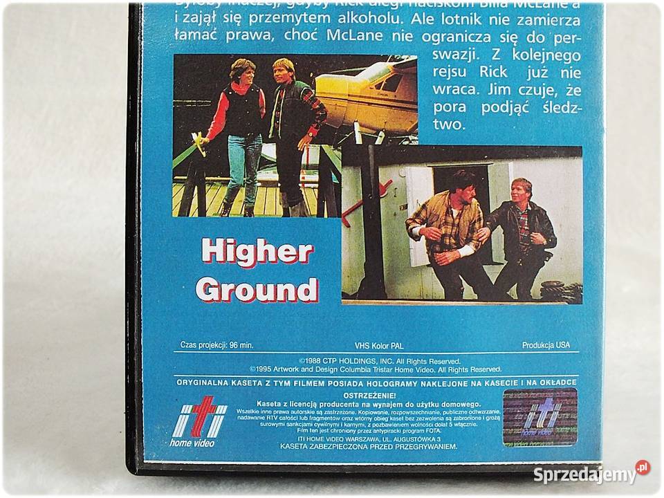 Kaseta VHS Podniebny Detektyw Higher Ground Film Filmy lubuskie Żary