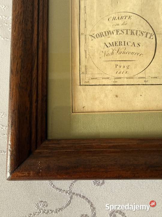 Antyczna Mapa Rycina 1818 PółnocnoZachodnie śląskie Czerwionka-Leszczyny