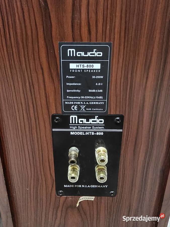 Kolumny stereo MAudio HTS800 200 W Duże Kraków