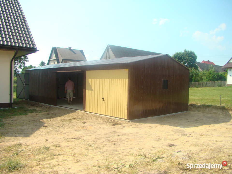 Garaż Blaszany Hala Blaszana Magazyn Blaszany 48m2 Sprzedaż Sierpc