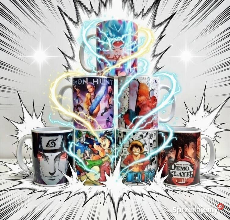 Zestaw prezentowy fana manga anime 7 kubkow Warszawa