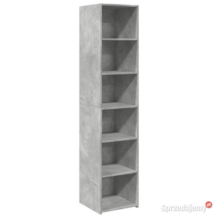 Wysoka szafka szarość betonu 40x41x185 WM3281669 Warszawa