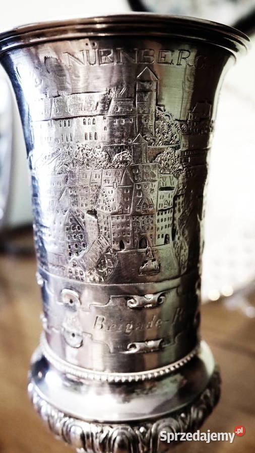 Kielich srebrny Bruckmann Shne Heilbronn Nrnberg