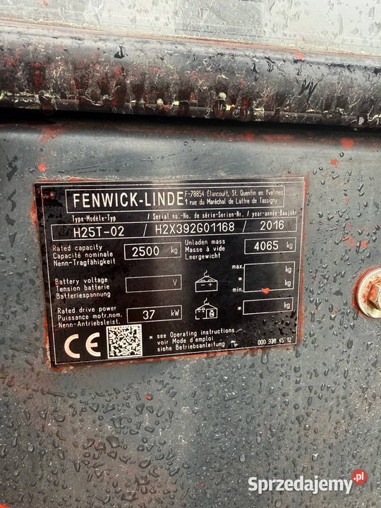 wózek widłowy LINDE H25T02 EVO 2500 2016r Działoszyn