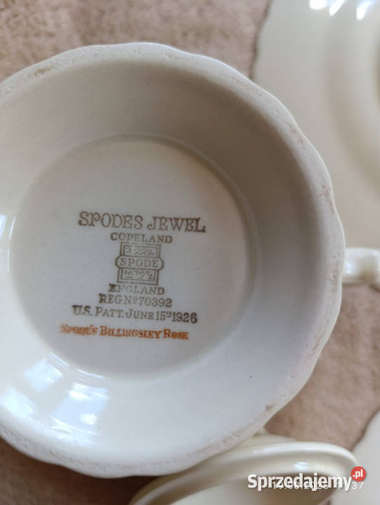 Spode Billingsley Rose komplet do herbaty