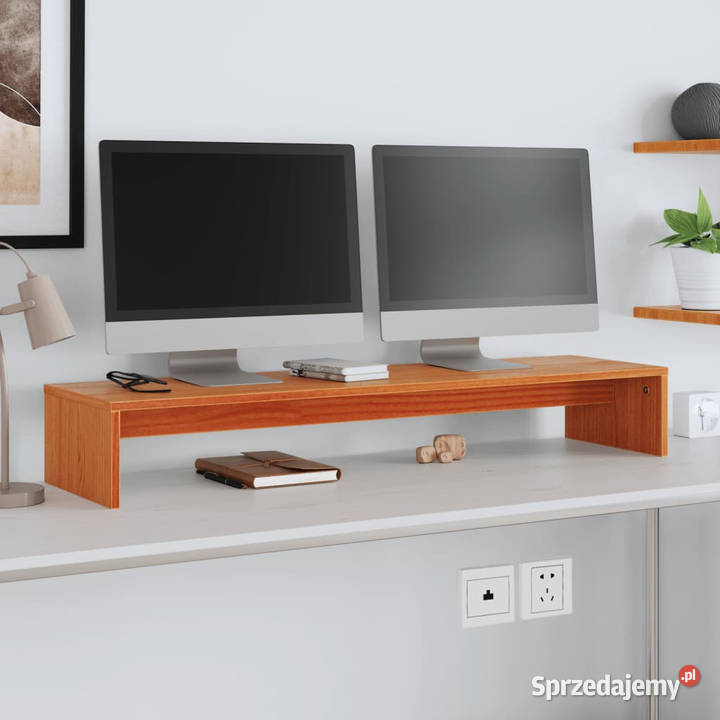 Podstawka na monitor woskowy brąz 100x27x15 lita Warszawa