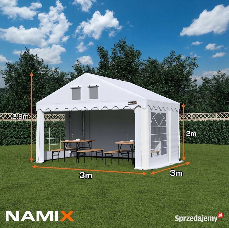 Namiot COMFORT 3x3 imprezowy handlowy ogrodowy Jabłonna