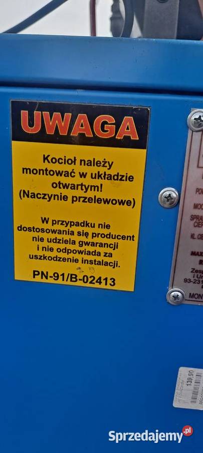 Używany piec centralnego ogrzewania Czajków